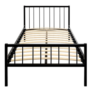 Solidne ŁÓŻKO METALOWE 90x200 ze wzmocnionym stelażem PRODUKT POLSKI 2/90