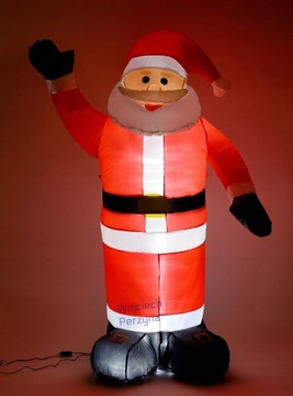 НАДУВНАЯ САНТА-ГИГАНТ 3,5М НАСОСНАЯ / LED Новогодние гирлянды, снеговик, ёлка