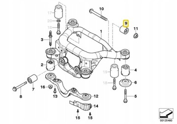 LEMFORDER PODUSZKA MOSTU BMW T. E46/E81/F23 00-