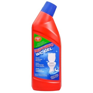 SEPTIFOS WC Żel 750 ml SEPTIBIO ŻEL 3W1 BEZPIECZNY dla SZAMB EKO
