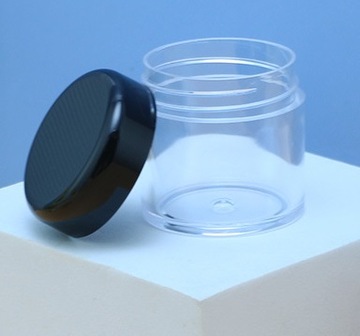 10 шт., контейнер для банок по 40 мл с черной крышкой.