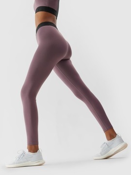 LEGGINSY DAMSKIE SPORTOWE KRYJĄCE WYSOKI STAN 4F