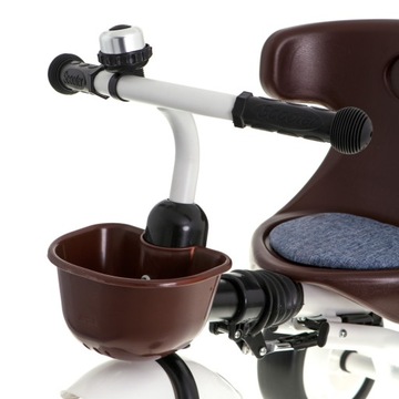 ROWER ROWEREK TRÓJKOŁOWY DZIECIĘCY Z OPARCIEM I KOSZYKIEM SOLIDNY SKŁADANY