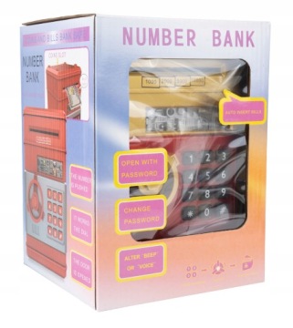 ДЕТСКАЯ КОПИЛКА ДЛЯ ДЕНЕГ PIN-OPEN COIN SAFE ELECTRONIC