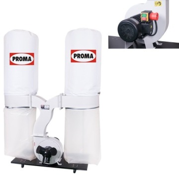 POCHŁANIACZ PYŁU WIÓRÓW ODKURZACZ 2x150 ODCIĄG