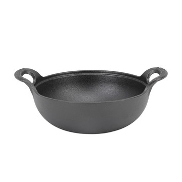 Wok ŻELIWNY duża patelnia potraw dań azjatyckich 20cm