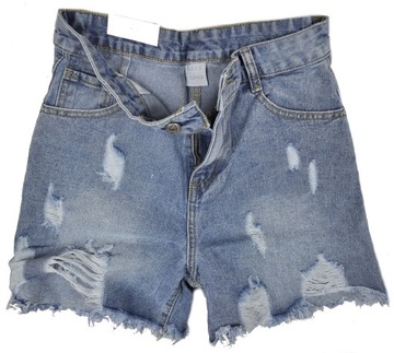 Krótkie spodenki damskie szorty jeansowe 1110 S
