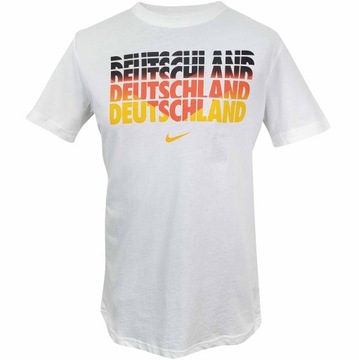 NIKE DEUTSCHLAND KOSZULKA MĘSKA T-SHIRT BAWEŁNIANY BIAŁY *WYPRZEDAŻ*