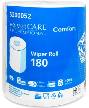 VELVET CZYŚCIWO, RĘCZNIK PAPIEROWY BIAŁY 2W 180MB