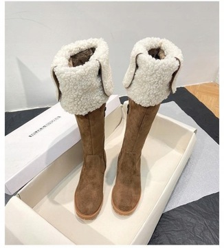 zimowe kozaki damskie ciepłe buty zimowe damskie