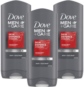 DOVE Men+Care żel pod prysznic dla mężczyzn Skin Defense 3x400 ml