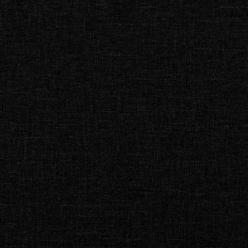 Каркас кровати vidaXL с изголовьем, черный, 140x190 см, обитый тканью