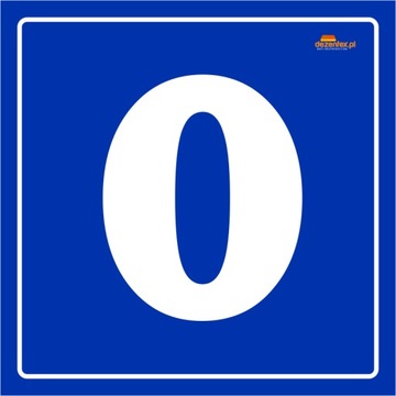 Nr. 64 Cyfra 0 - TABLICA OSTRZEGAWCZA