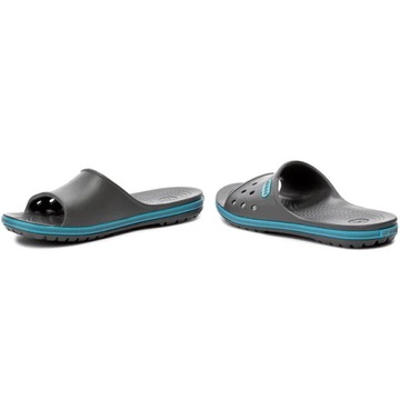 Klapki Crocs Crocband II Slide Graphite/Electric blue, Szare 36,5 M4/W6