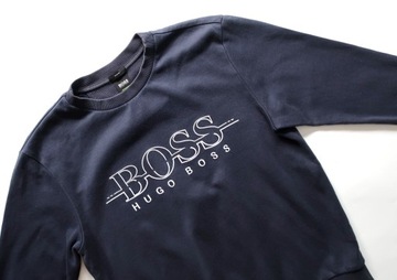 HUGO BOSS SLIM FIT S GRANATOWA BLUZA BAWEŁNA BAWEŁNIANA GRANAT