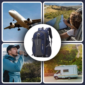 ТУРИСТИЧЕСКИЙ КЕМПИНГОВЫЙ РЮКЗАК ДЛЯ ПОЕЗДКИ В ГОРЫ КОМФОРТНЫЙ КЕМПИНГ ОБЪЕМОМ 40 Л.