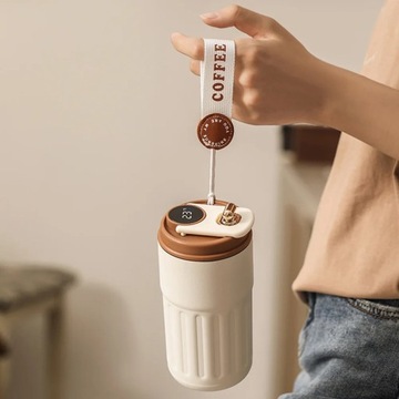 KUBEK TERMICZNY TERMOS 400ML WYŚWIETLACZ EKRA
