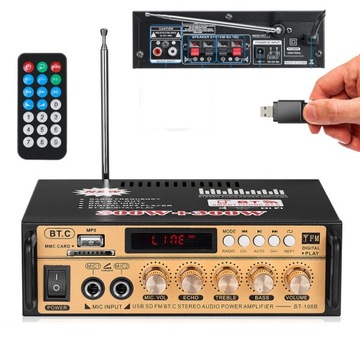 ЦИФРОВОЙ УСИЛИТЕЛЬ МОЩНОСТИ СТЕРЕОЗВУКА BLUETOOTH УСИЛИТЕЛЬ 600 Вт
