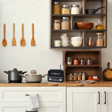 ПОРТАТИВНОЕ СЕТЬ НА БАТАРЕЯХ КУХОННОЕ РАДИО FM/AM/SW USB AUX SD MP3