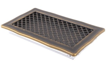 Kratka wentylacyjna DECO 16x32cm złota patyna