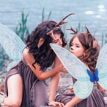 Крылья феи, бабочка, косплей эльфа, маскировка + палочка