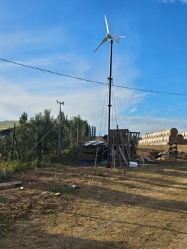 ВЕТРОВАЯ ТУРБИНА МАКС. 5000 ВТ МОЩНАЯ МАССИВНАЯ + КОНТРОЛЛЕР MPPT С ЖК-ЭКРАНОМ PRO