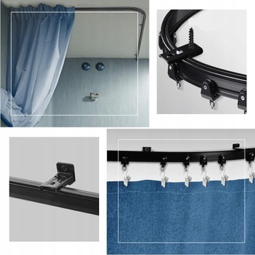 5M SZYNA DO ZASŁONY SUFITOWEJ SZYNA SUFITOWA DO ZASŁON SYSTEM SZYN DO FIRAN