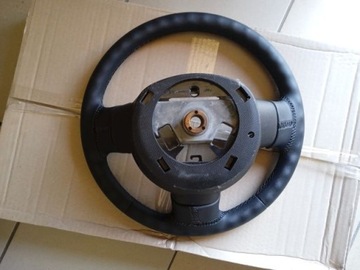 NISSAN MICRA K12 FACELIFT VOLANT KOLO ŘÍDÍCÍ KŮŽE ORIG.
