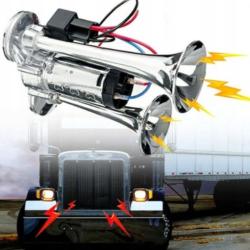 Воздушный звуковой сигнал для грузовика 12 В 130 дБ Двойная труба Super