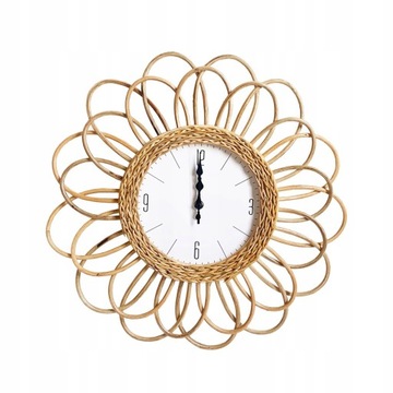 Zegar ścienny Rattan Dekor ścienny Serene Modern