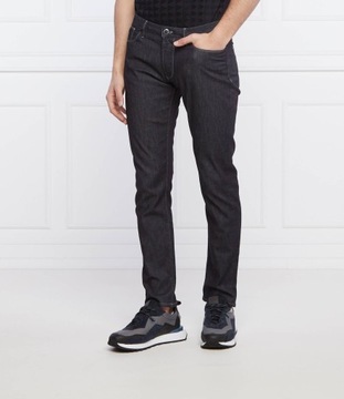 EMPORIO ARMANI jeansy | Regular Fit grafitowe