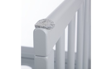 ДЕРЕВЯННАЯ КРОВАТЬ, ОВАЛЬНАЯ, СЕРАЯ 7 В 1 + МАТРАС