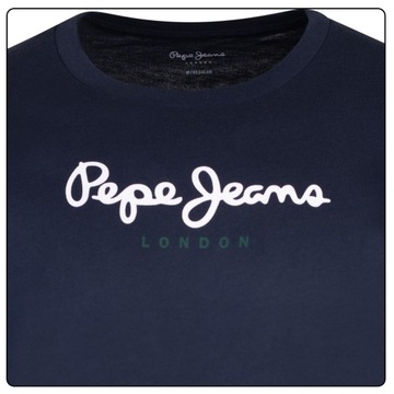 PEPE JEANS KOSZULKA MĘSKA T-SHIRT EGGO N FUTURE GRANATOWA r.L