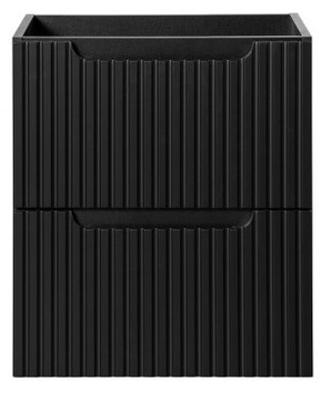 Szafka łazienkowa wisząca pod umywalkę Sereno II 50 cm czarny front MDF