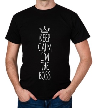 koszulka KEEP CALM I'M THE BOSS prezent