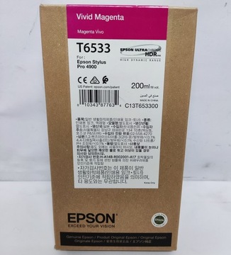 Tusz Epson T6533 Vivid Magenta 200ml do SP 4900