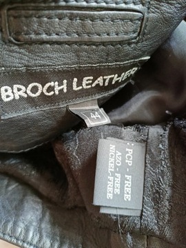 Broch Leather miękk skórzana kurtka na sukienkę 44