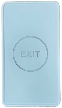 ZEWNĘTRZNY NATYNKOWY PRZYCISK WYJŚCIA OTWARCIA DRZWI FURTKA BIAŁY IP68 LED