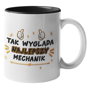 KUBEK DLA MECHANIKA MECHANIK czarny instalatora