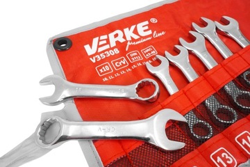 КЛЮЧИ КОМБИНИРОВАННЫЕ НАБОР КЛЮЧЕЙ ОТКРЫТЫХ 10-19 мм ПРОЧНЫЕ КОРОТКИЕ