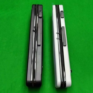 1/2 Bilard Stick Case Organizer na akcesoria Profesjonalny czarny z zamkiem