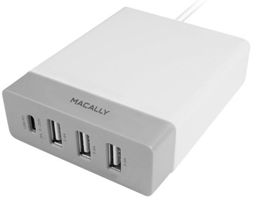 Зарядное устройство Macally 4-PORT 72W 2.4A USB-C PD