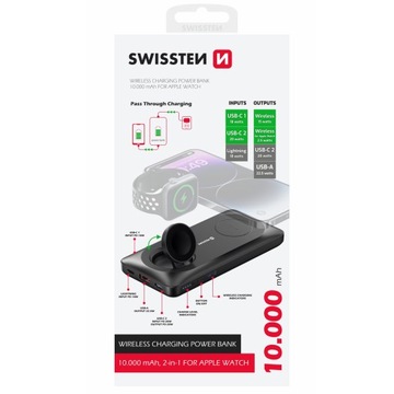 Розетка Powerbank Swissten 10000 мАч