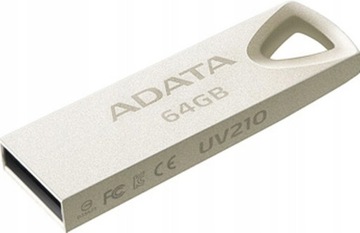 Pendrive 64 Gb Adata UV210 USB 2.0 złoty metal