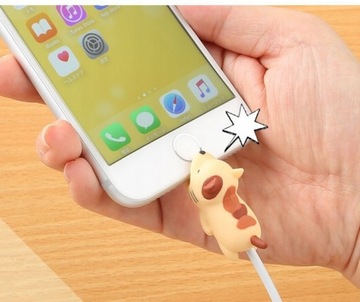 OSŁONKA KABLA OSŁONA KABEL USB LUB IPHONE ŚWINKA