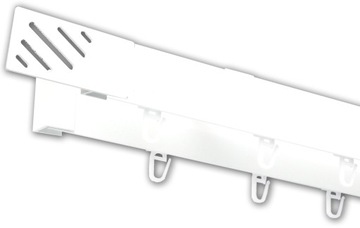 KARNISZ SZYNA ALUMINIOWA SUFITOWA PODWÓJNA 300 cm