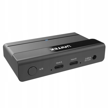 KVM-переключатель Unitek 4 активных порта USB-A 5 Гбит/с, 2 входа USB-C