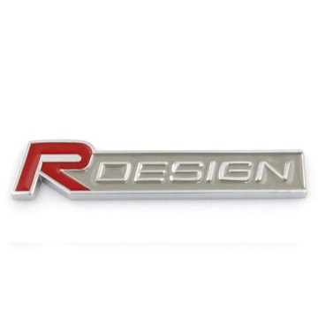 ЛОГОТИП Эмблема металл 3D R-DESIGN VOLVO RED