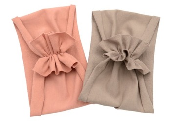 Opaska SZEROKA 2 szt turban motylek na lato 48-51