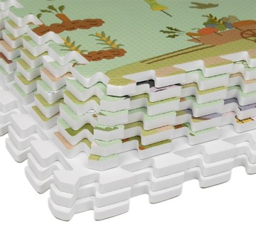 ОБРАЗОВАТЕЛЬНЫЙ КОВРИК из ПЕНЫ ПЕННЫЙ ПАЗЛ ГОЛСТЫЕ УЛИЦЫ ФЕРМА СЕЛЬСКИЕ ЖИВОТНЫЕ